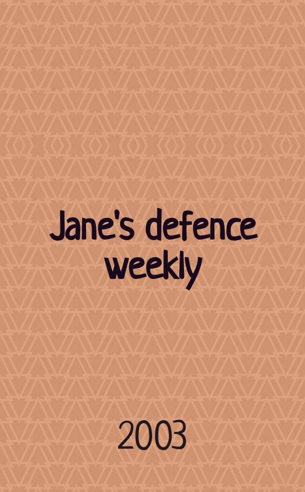 Jane's defence weekly : An intern. Thomson publ. Vol.40, №15