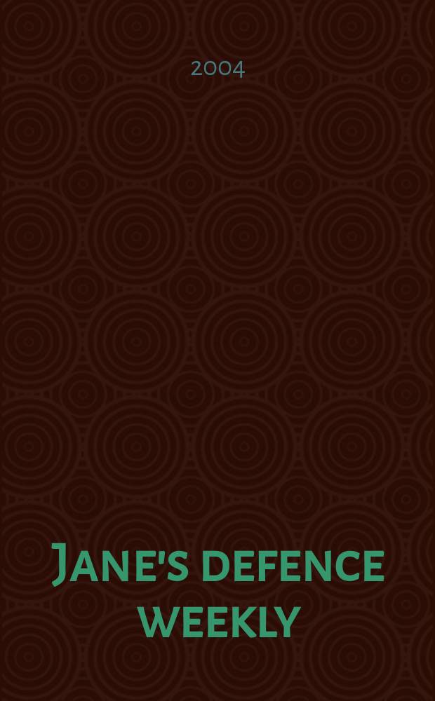 Jane's defence weekly : An intern. Thomson publ. Vol.41, №10