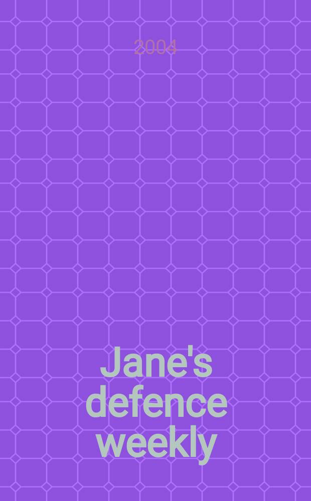 Jane's defence weekly : An intern. Thomson publ. Vol.41, №15