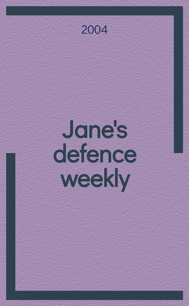 Jane's defence weekly : An intern. Thomson publ. Vol.41, №19