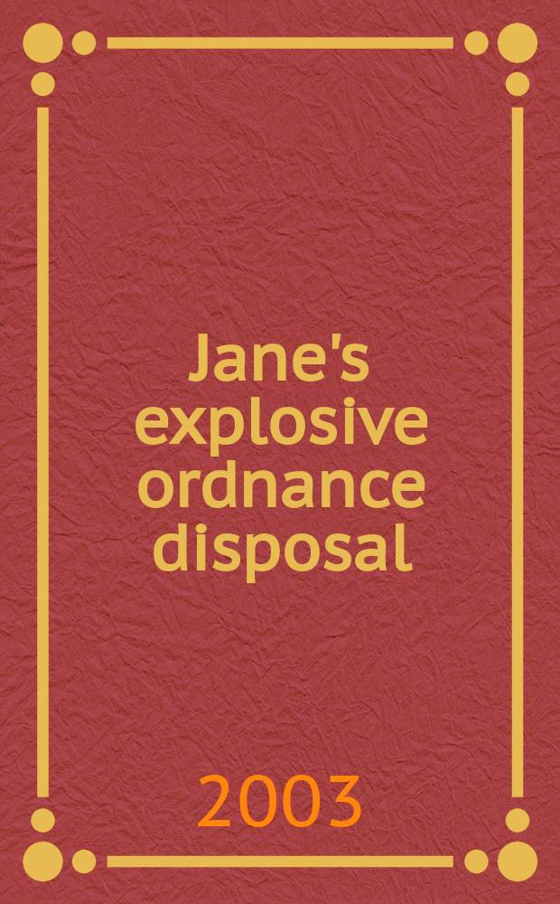 Jane's explosive ordnance disposal