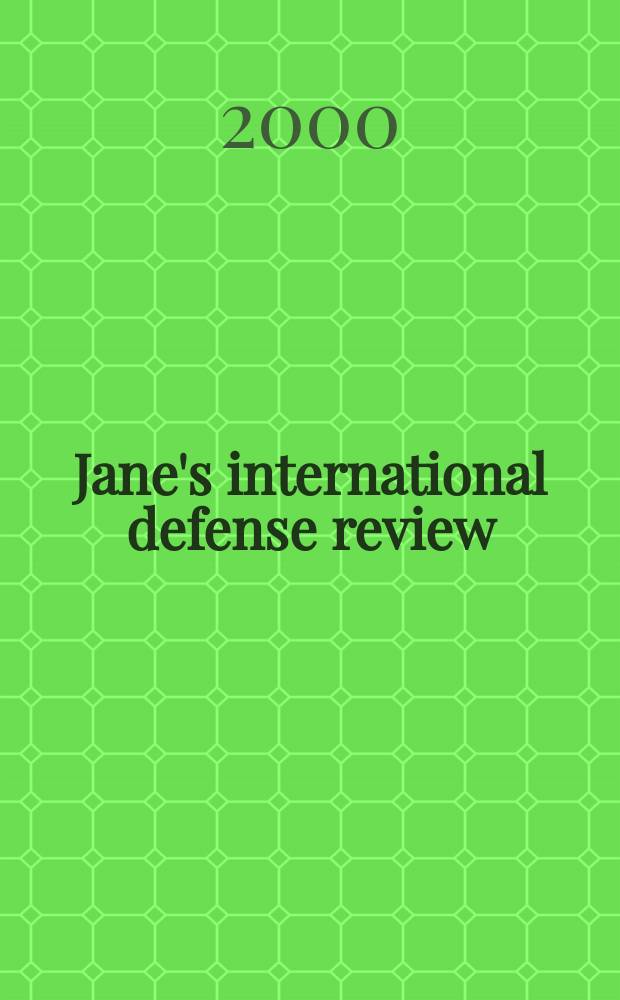 Jane's international defense review : Jane's IDR. Vol.33, №7