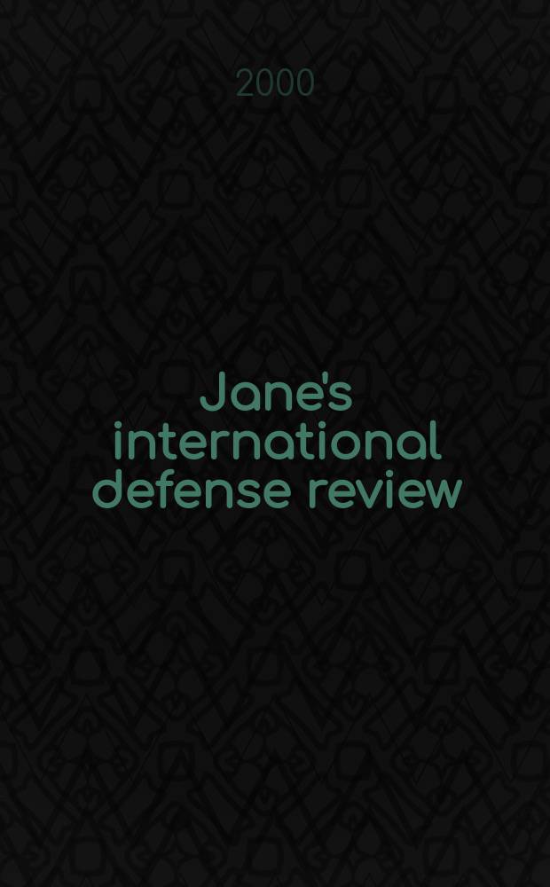 Jane's international defense review : Jane's IDR. Vol.33, №8