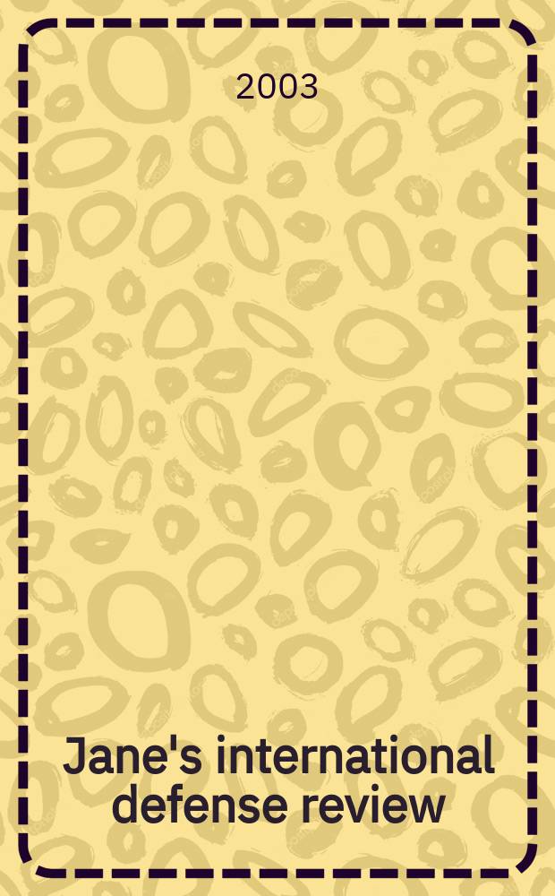 Jane's international defense review : Jane's IDR. Vol.36, August