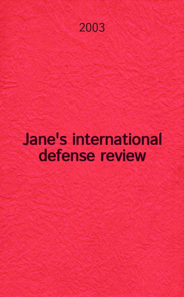 Jane's international defense review : Jane's IDR. Vol.36, December