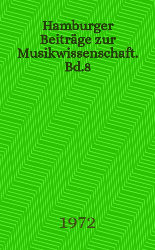 Hamburger Beiträge zur Musikwissenschaft. Bd.8 : Musikalische Noten auf Kunstwerken der italienischen Renaissance bis zum Anfang des 17. Jahrhunderts