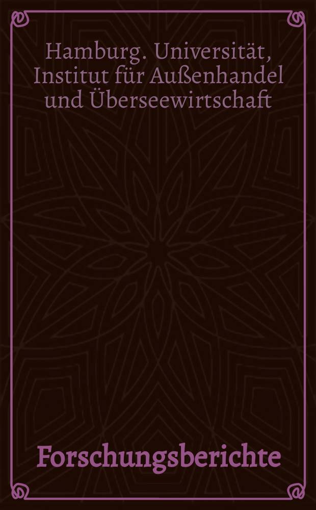 Forschungsberichte