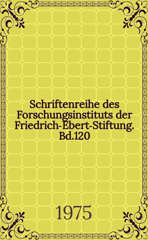 Schriftenreihe des Forschungsinstituts der Friedrich-Ebert-Stiftung. Bd.120 : Das Arbeitsbeschaffungsprogramm des ADGB