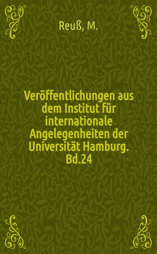 Ver&ouml;ffentlichungen aus dem Institut f&uuml;r internationale Angelegenheiten der Universit&auml;t Hamburg. Bd.24 : Menschenrechte durch Handelssanktionen
