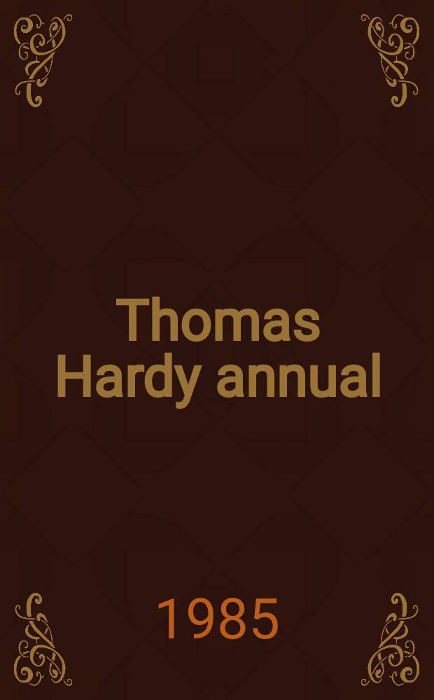 Thomas Hardy annual