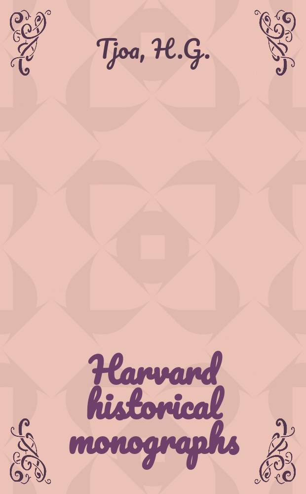 Harvard historical monographs : Publ. under the Direction of the Dep. of history ... 70 : Georgy Henry Lewes