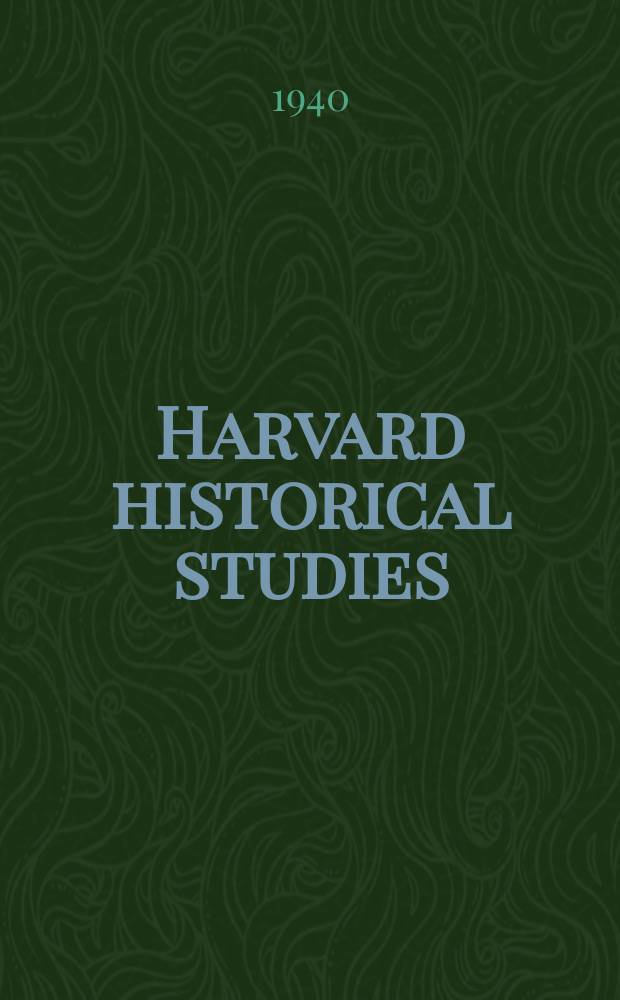 Harvard historical studies : Publ. under the direction of the Department of history from the income of the Henry Warren Torrey fund. Vol.44 : The imperor Claudius