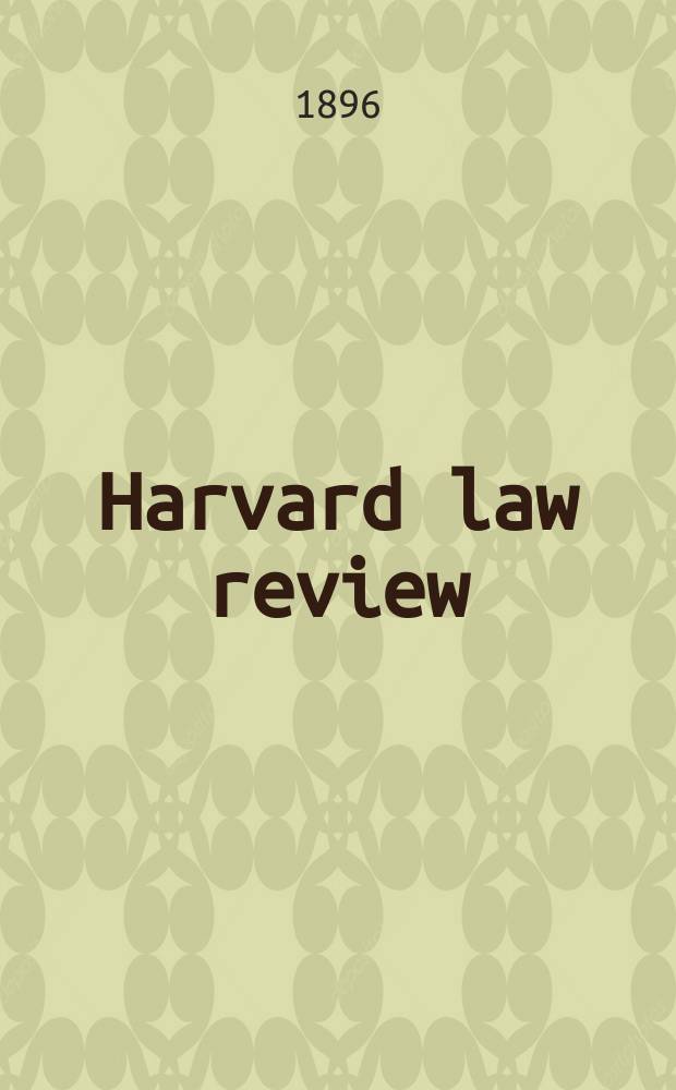 Harvard law review