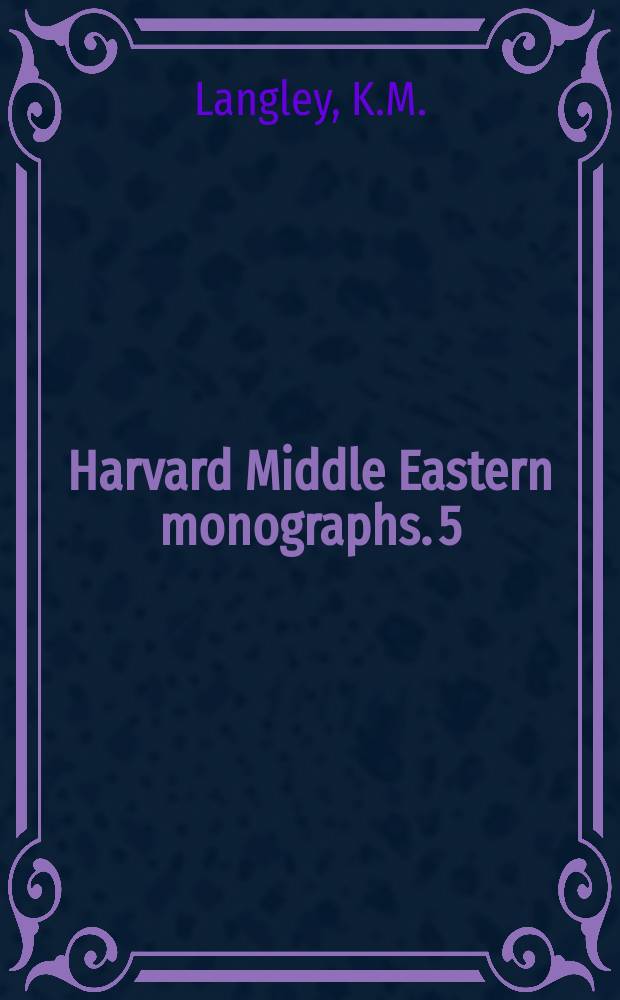 Harvard Middle Eastern monographs. 5 : The industrialization of Iran