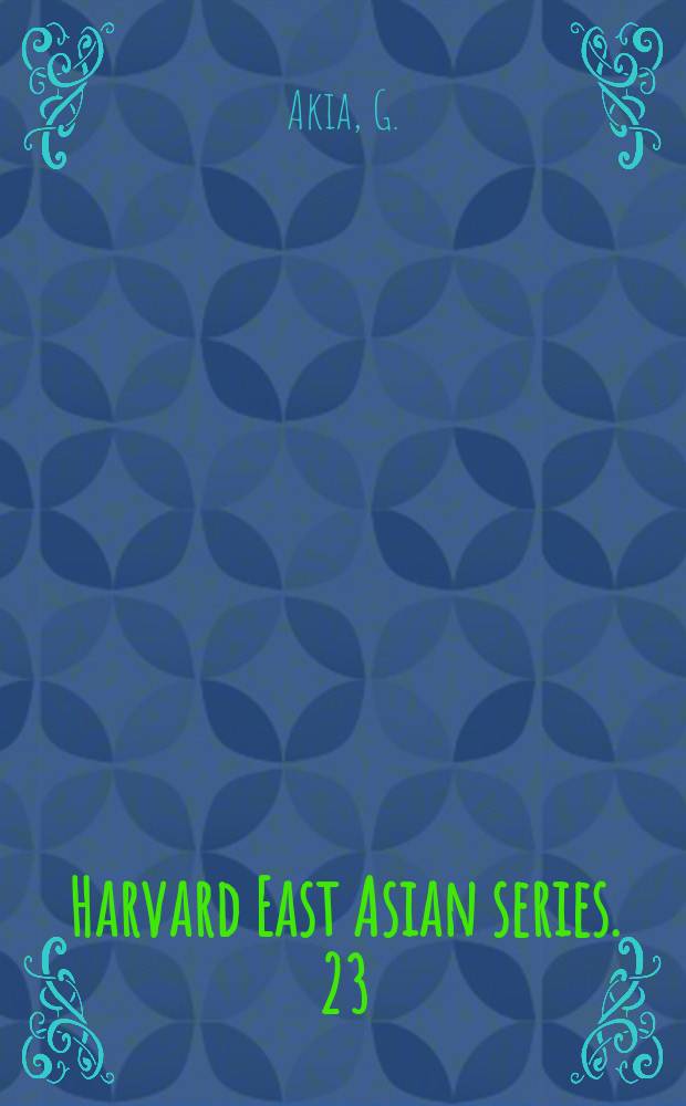 Harvard East Asian series. 23 : Foundations of constitutional government in modern Japan. 1868-1900