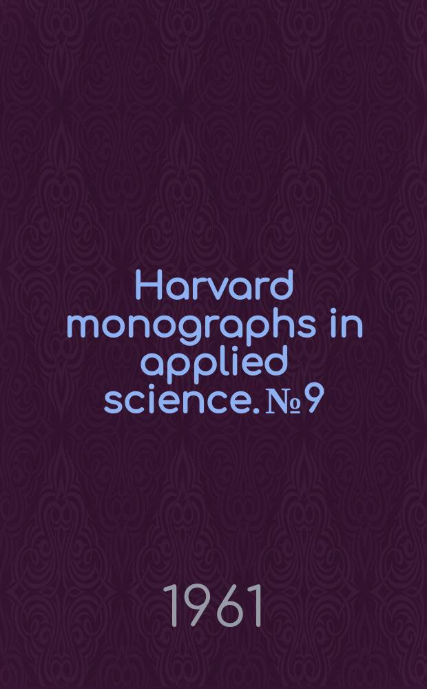 Harvard monographs in applied science. №9 : Field emission and field ionization