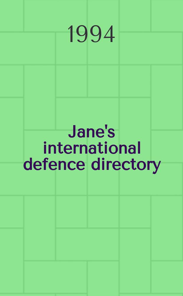 Jane's international defence directory