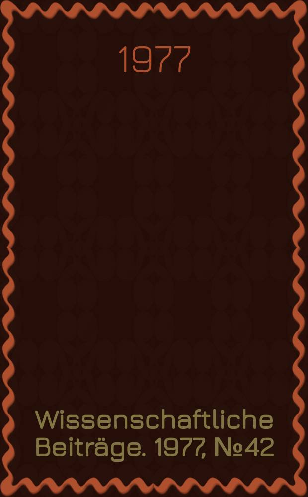 Wissenschaftliche Beiträge. 1977, № 42 : 100 years of the salicylic acid as an antirheumatic drug