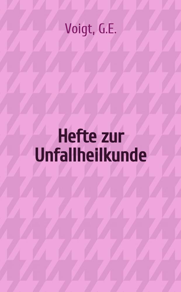 Hefte zur Unfallheilkunde : Beihefte zur "Monatsschrift für Unfallheilkunde". H.85 : Untersuchungen zur Mechanik der Beckenfrakturen und - Luxationen