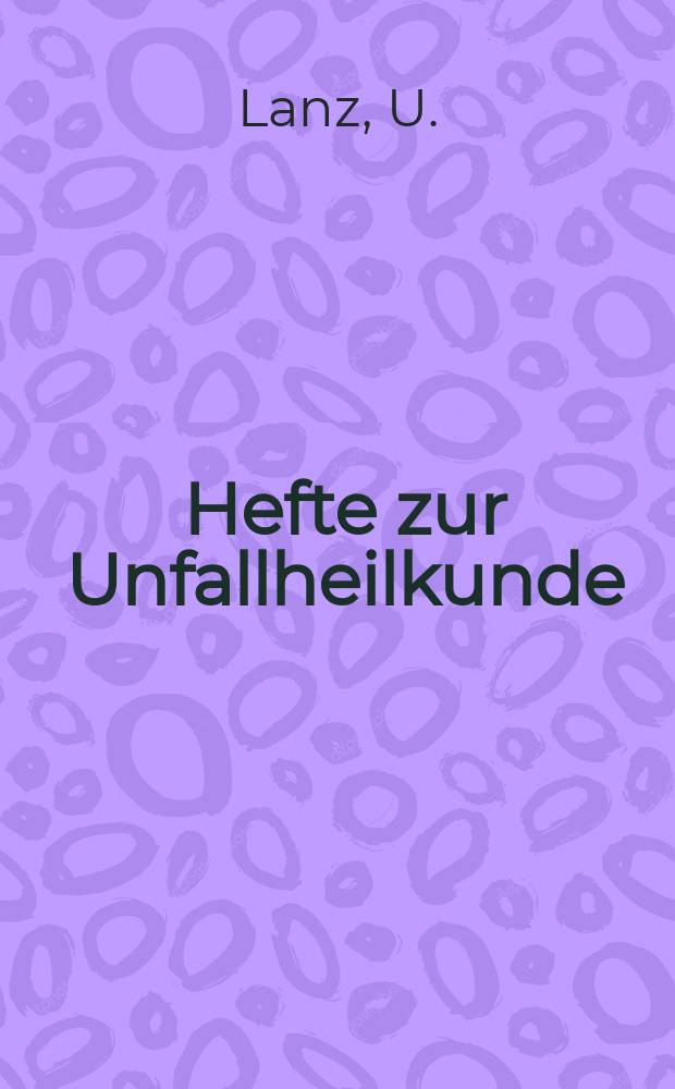 Hefte zur Unfallheilkunde : Beihefte zur "Monatsschrift f&uuml;r Unfallheilkunde". H.139 : Isch&auml;mische Muskelnekrosen