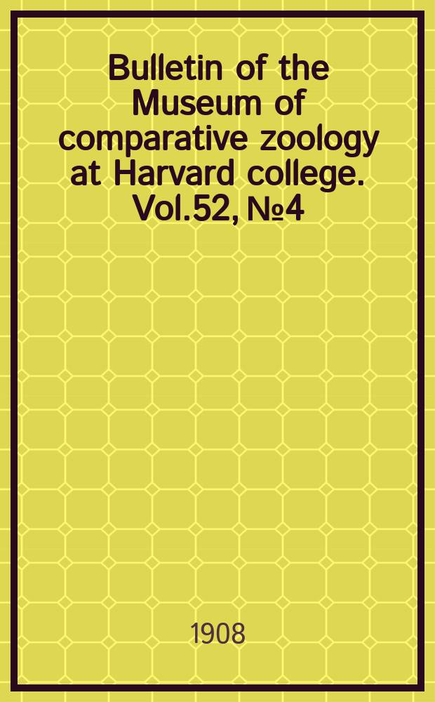 Bulletin of the Museum of comparative zoology at Harvard college. Vol.52, №4 : The fossil cetacean, Dorudon serratus Gibbes