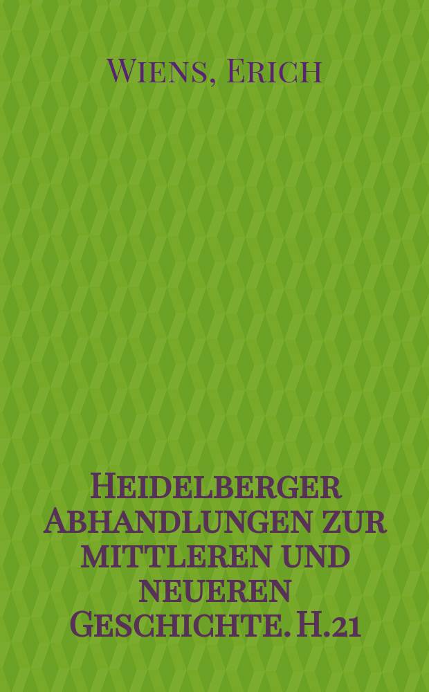 Heidelberger Abhandlungen zur mittleren und neueren Geschichte. H.21 : Fancan und die Französische Politik 1624-1627