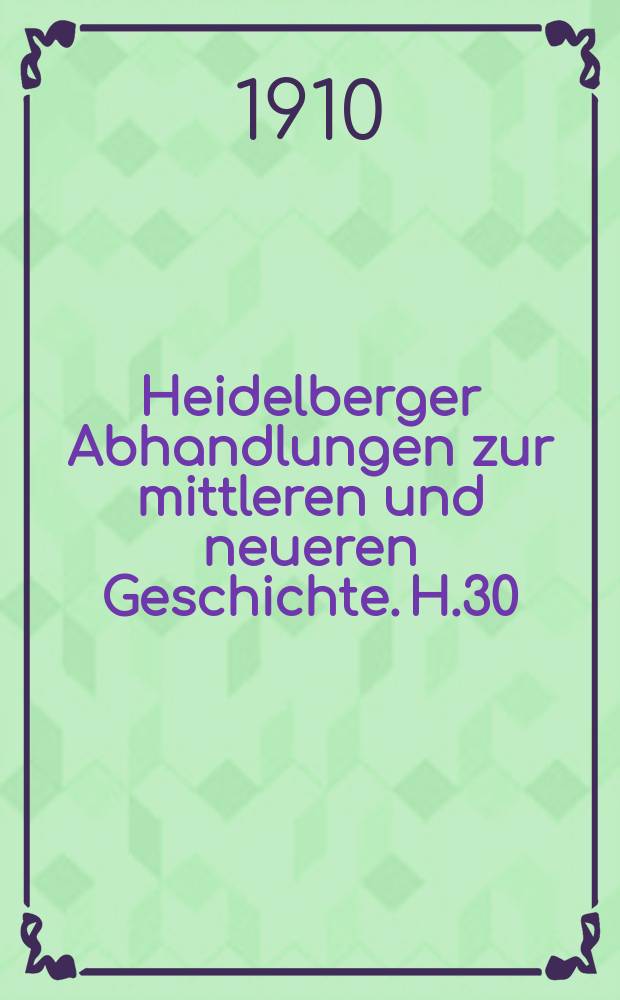 Heidelberger Abhandlungen zur mittleren und neueren Geschichte. H.30 : Die Juden im Königreich Sizilien unter Normannen und Staufern