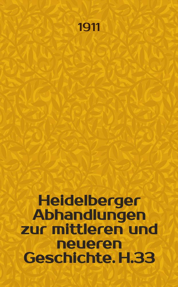 Heidelberger Abhandlungen zur mittleren und neueren Geschichte. H.33 : Hamburg in der Bewegung von 1848/1849