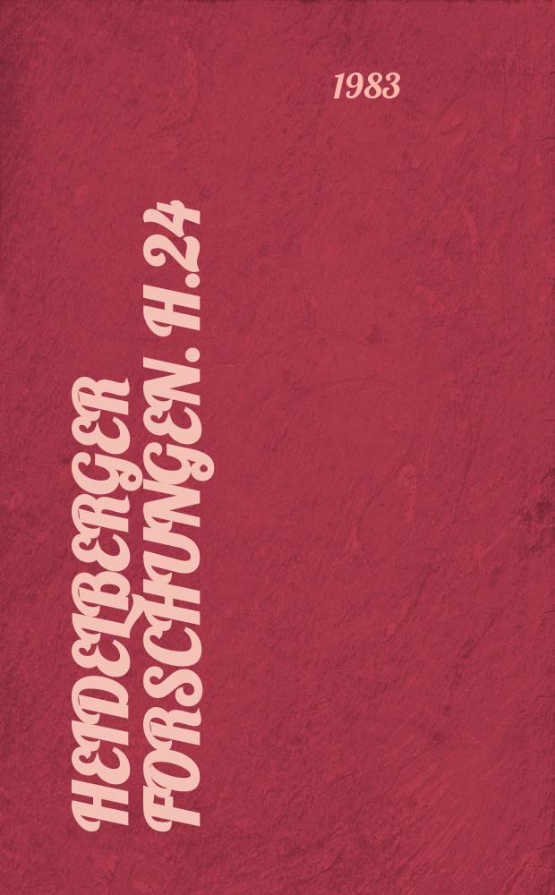 Heidelberger Forschungen. H.24 : Literarisches Leben in Stra&szlig;burg ...