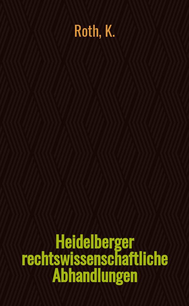 Heidelberger rechtswissenschaftliche Abhandlungen : Hrsg. von der Juristischen Fakultät der Universität Heidelberg. Abh.3 : Die öffentlichen Abgaben und die Eigentumsgarantie im Bonner Grundgesetz