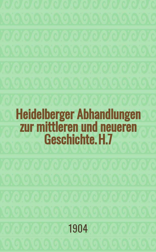 Heidelberger Abhandlungen zur mittleren und neueren Geschichte. H.7 : Peter von Aragon und die sizilianische Vesper