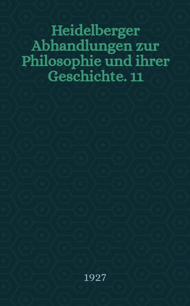 Heidelberger Abhandlungen zur Philosophie und ihrer Geschichte. 11 : Grotius, Pufendorf, Thomasius