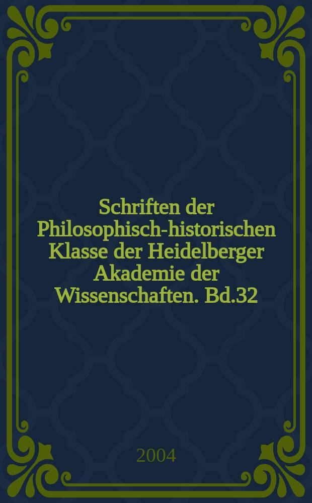 Schriften der Philosophisch-historischen Klasse der Heidelberger Akademie der Wissenschaften. Bd.32 : Cusanus - Texte. III