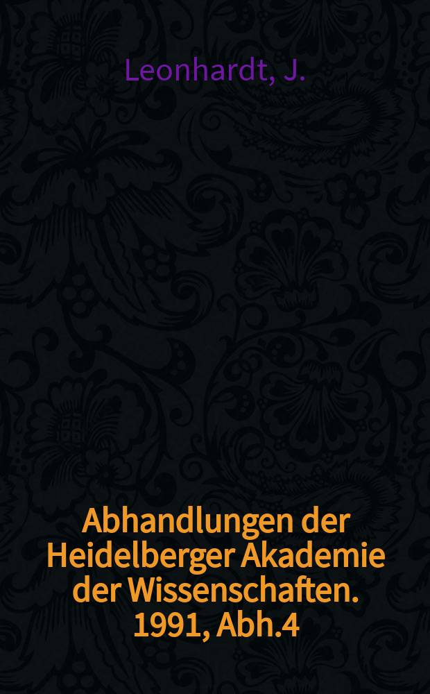 Abhandlungen der Heidelberger Akademie der Wissenschaften. 1991, Abh.4 : Phallostied und Dithyrambos