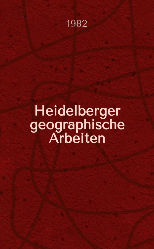 Heidelberger geographische Arbeiten : [Hrsg. von der] Geographischen Instituts der Universität Heidelberg. H.62 : Die nördliche Ortenau