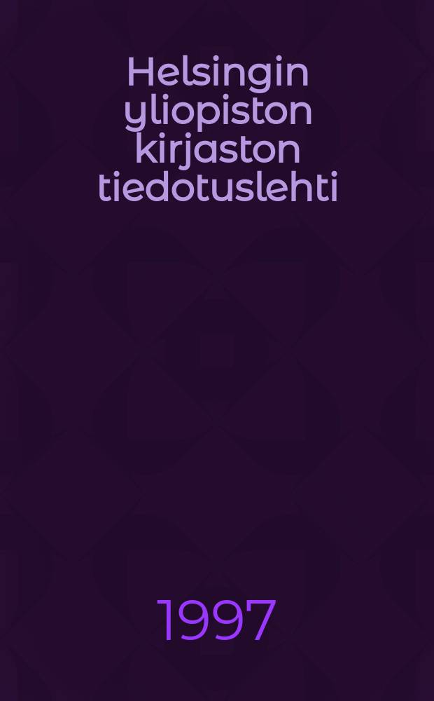 Helsingin yliopiston kirjaston tiedotuslehti