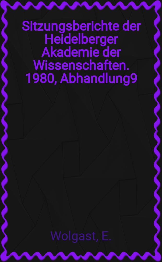 Sitzungsberichte der Heidelberger Akademie der Wissenschaften. 1980, Abhandlung9 : Die Religionsfrage als Problem des Widerstandsrechts