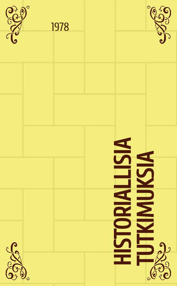 Historiallisia tutkimuksia : julkaissut Suomen historiallinen seura : Pohjanmaan maaseudun käsityöläiset vuosina