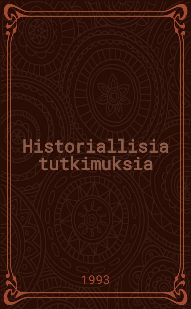 Historiallisia tutkimuksia : julkaissut Suomen historiallinen seura : Parapsykologit