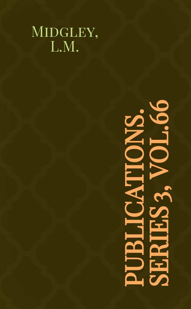 [Publications]. Series 3, Vol.66 : Ministers' accounts of the earldom of Cornwall, 1296-1297