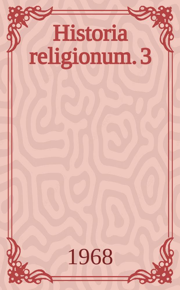 Historia religionum. 3 : Ich bin Isis