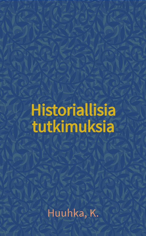 Historiallisia tutkimuksia : julkaissut Suomen historiallinen seura. 43 : Talonpoikaisnuorison koulutie
