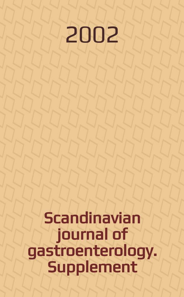 Scandinavian journal of gastroenterology. Supplement