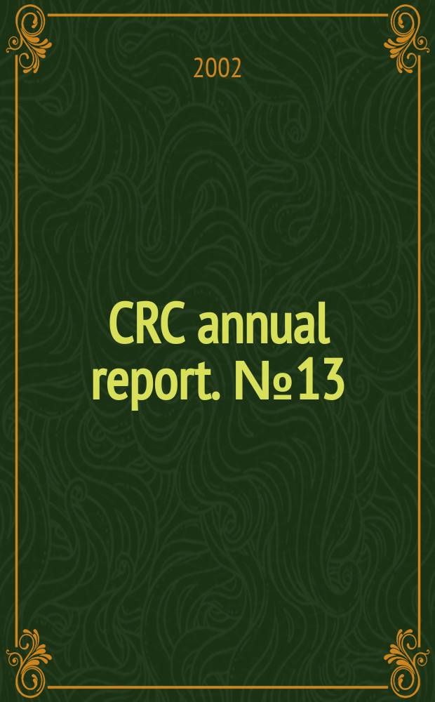 CRC annual report. №13
