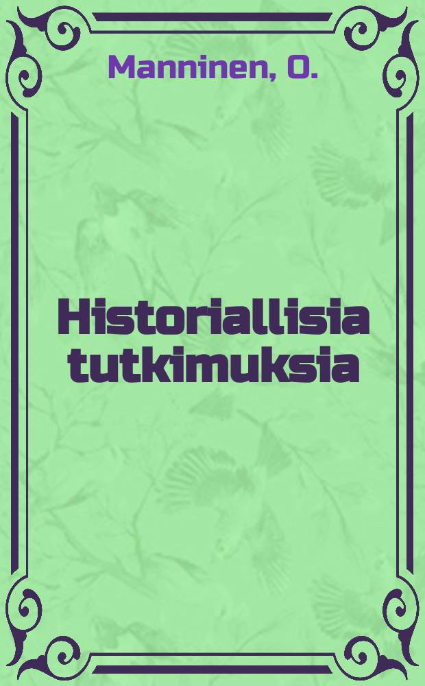 Historiallisia tutkimuksia : julkaissut Suomen historiallinen seura. 95 : Kansannoususta armeijaksi