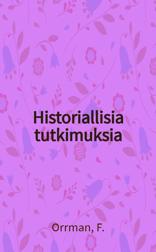 Historiallisia tutkimuksia : julkaissut Suomen historiallinen seura : Bebyggelsen i Pargas Sit Mårtens...