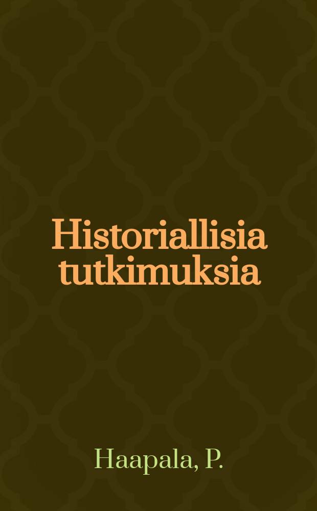 Historiallisia tutkimuksia : julkaissut Suomen historiallinen seura : Tehtaan valossa