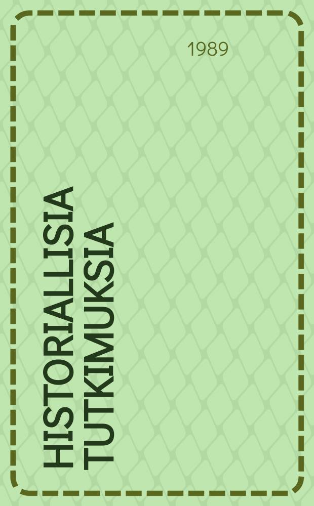 Historiallisia tutkimuksia : julkaissut Suomen historiallinen seura : Suvusta perheeseen