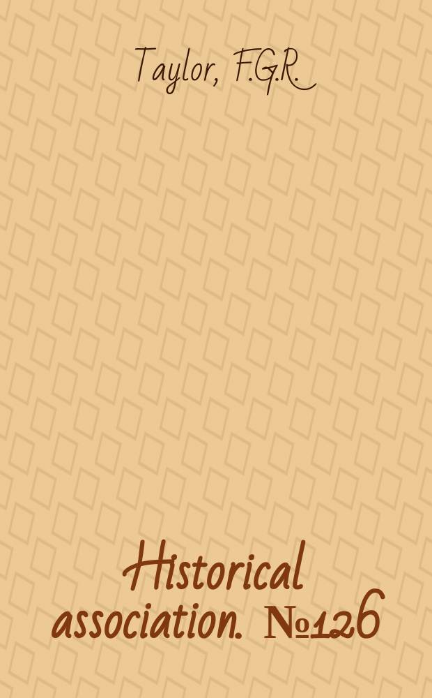 Historical association. №126 : Ideas on the shape, size and movements of the earth
