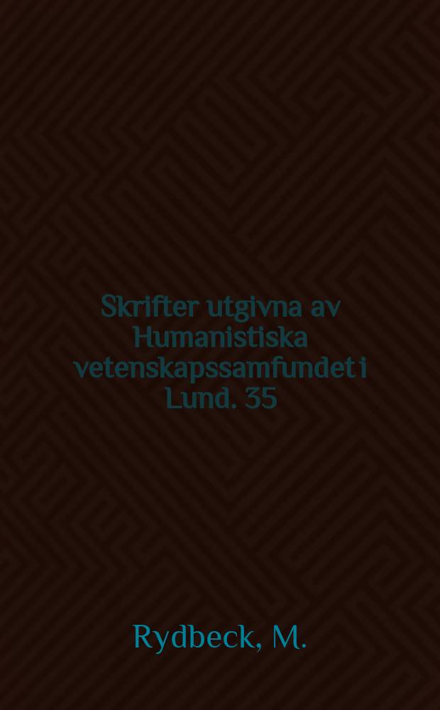 Skrifter utgivna av Humanistiska vetenskapssamfundet i Lund. 35 : Valyslagning och kalkmålningar i skånska ...